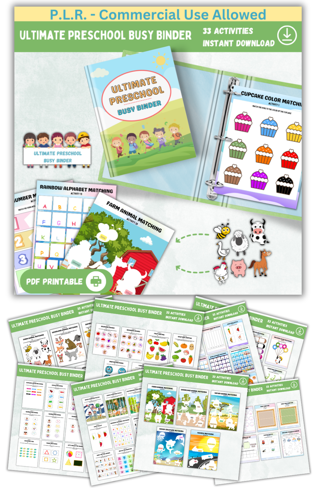 PLR Ultimate Preschool Busy Binder