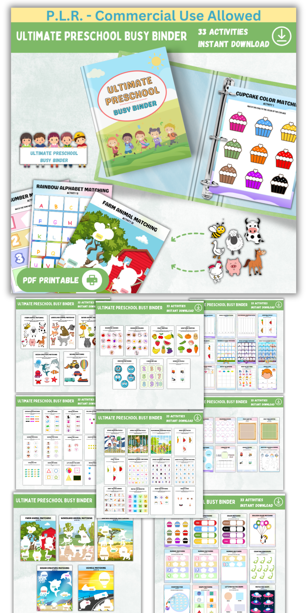 PLR Ultimate Preschool Busy Binder