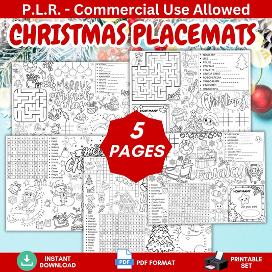 PLR Christmas Placemats
