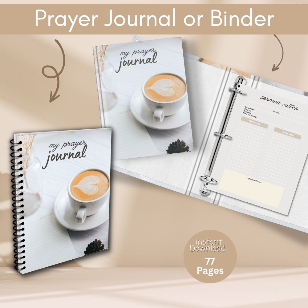 PLR Tan Prayer Journal