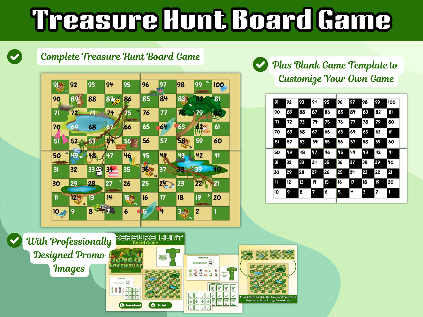 Ultimate Create Printable Board Games (FAST) Template Pack