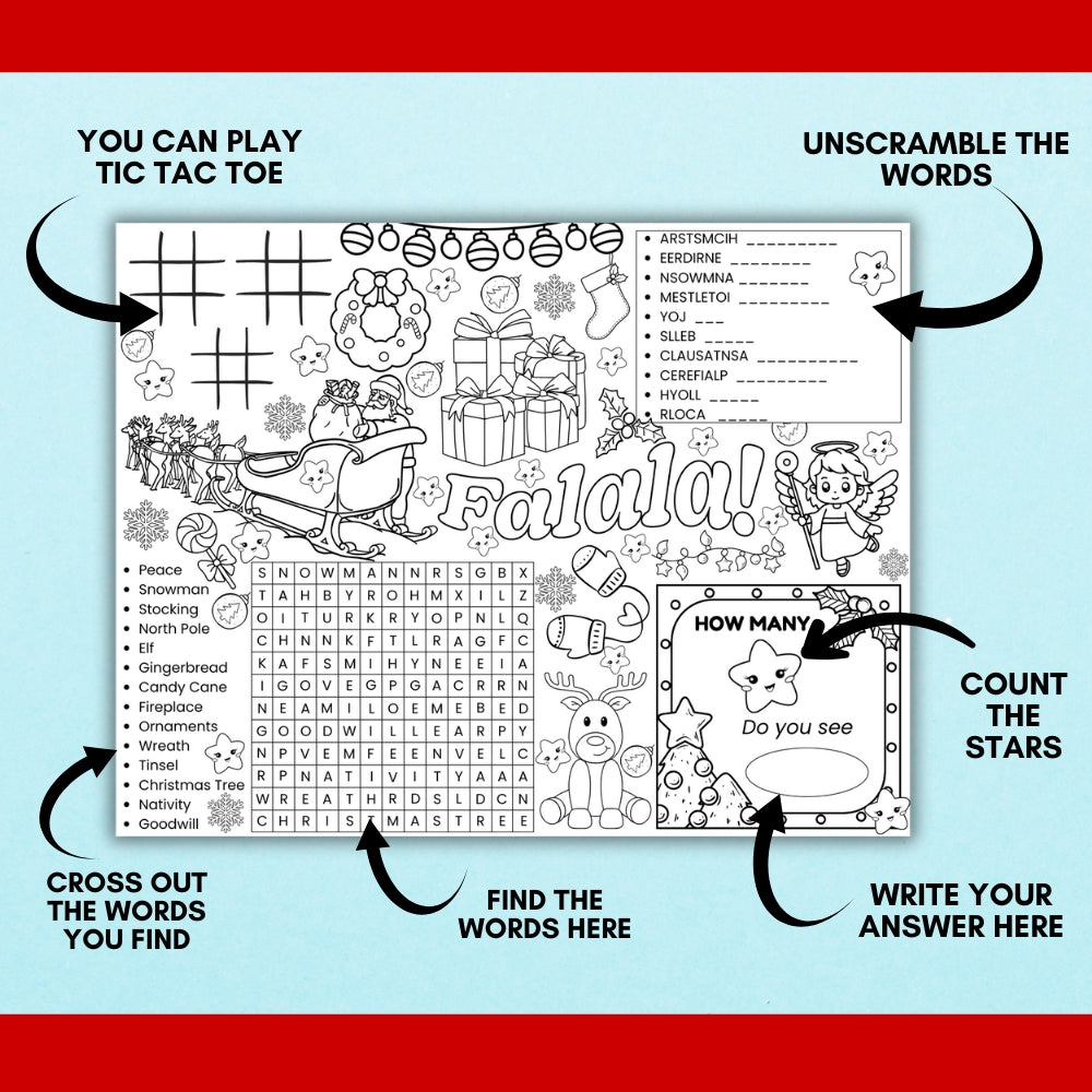 PLR Christmas Placemats