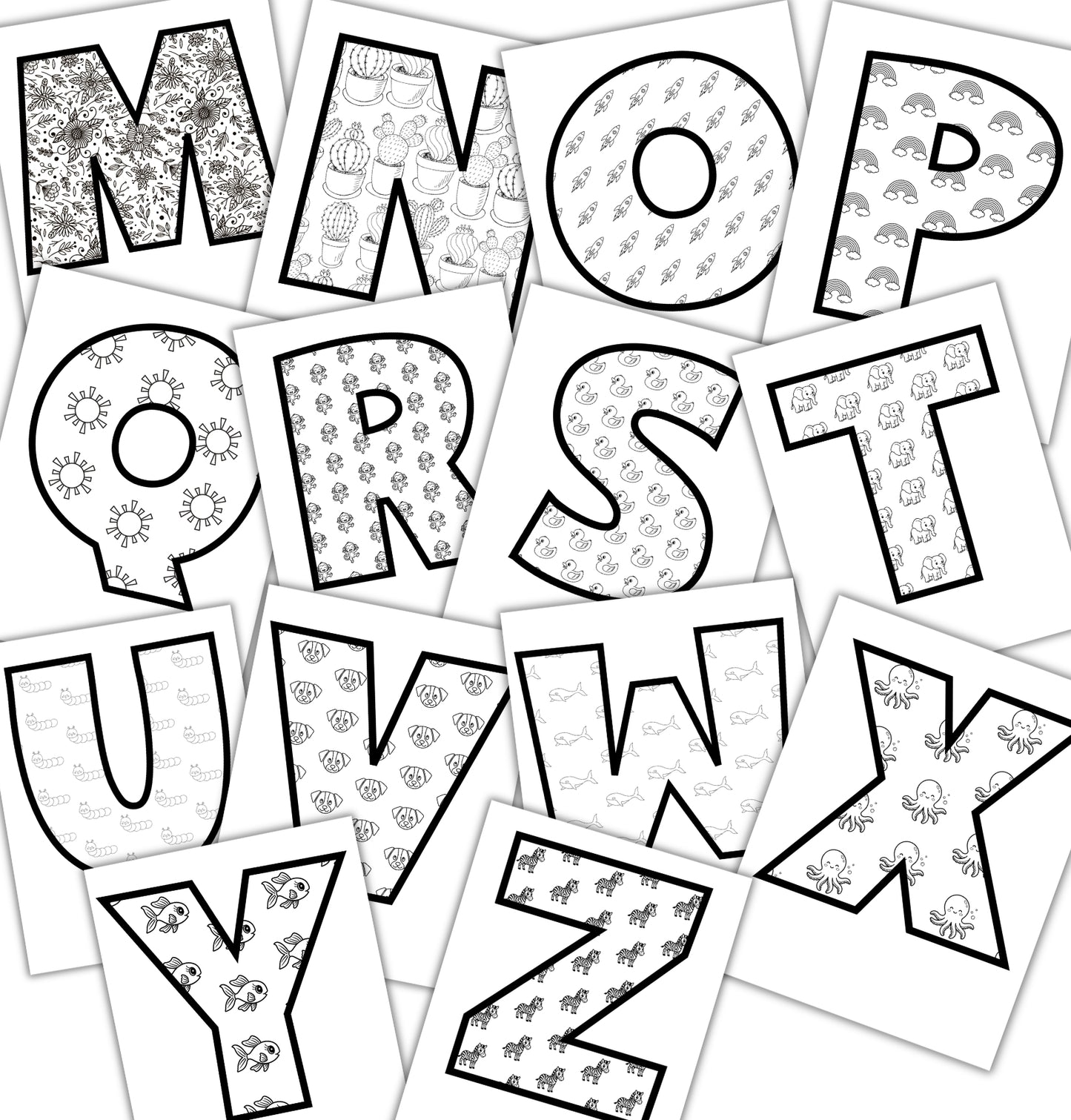 Fill Your Own Letters Template Pack