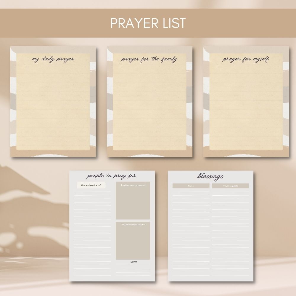 PLR Tan Prayer Journal