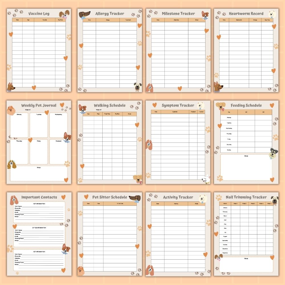 PLR Dog Care Planner