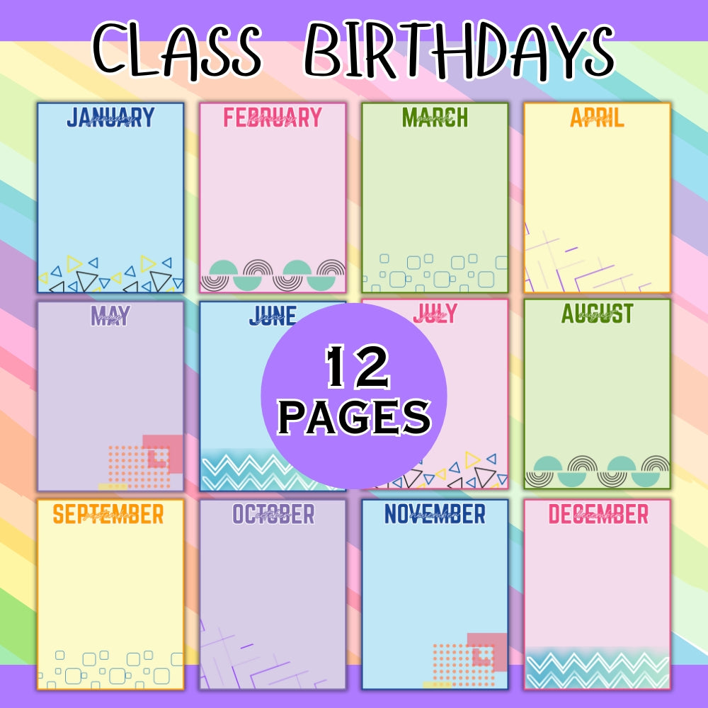 PLR Pastel Classroom Decor Bundle