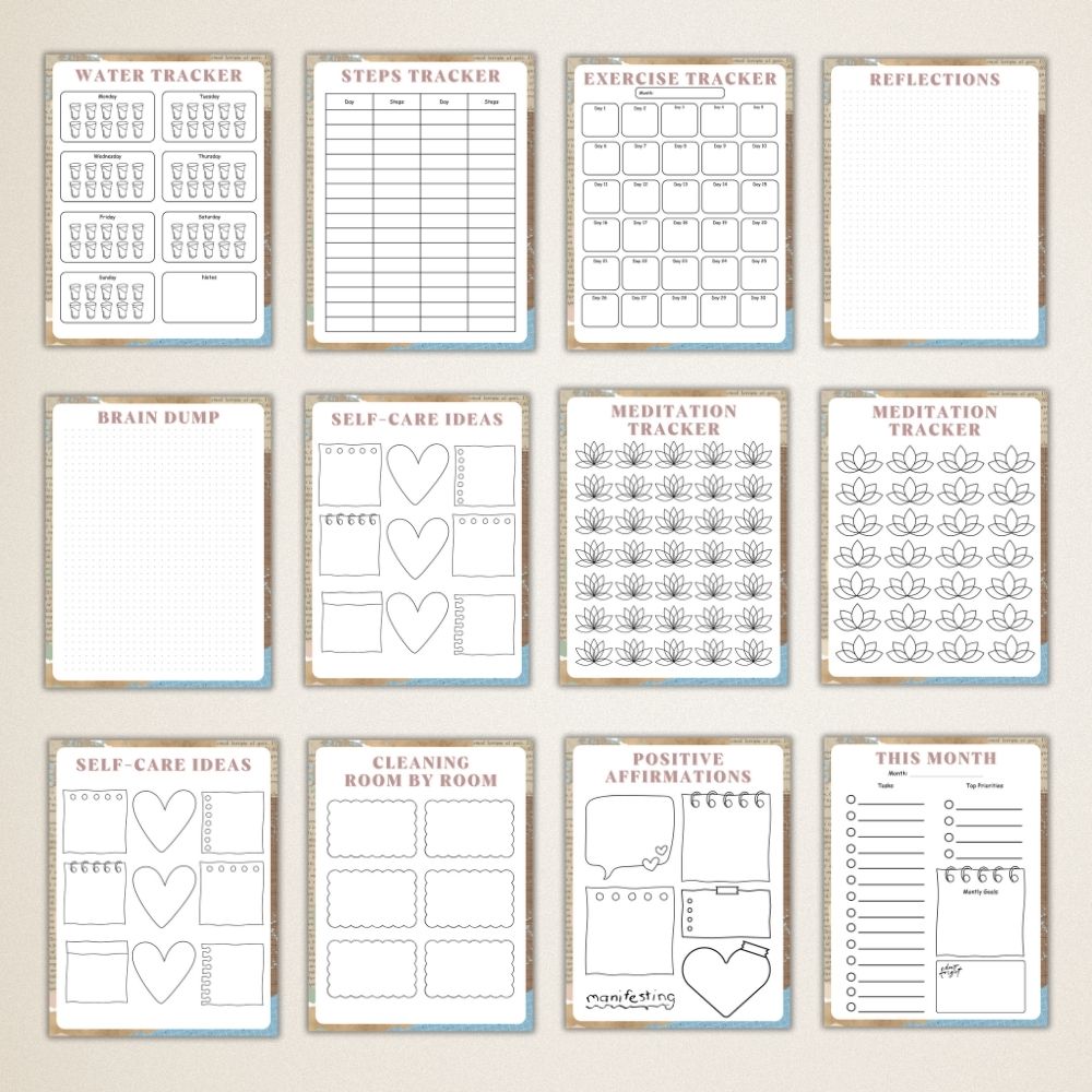 PLR Blue Bullet Planners & Trackers
