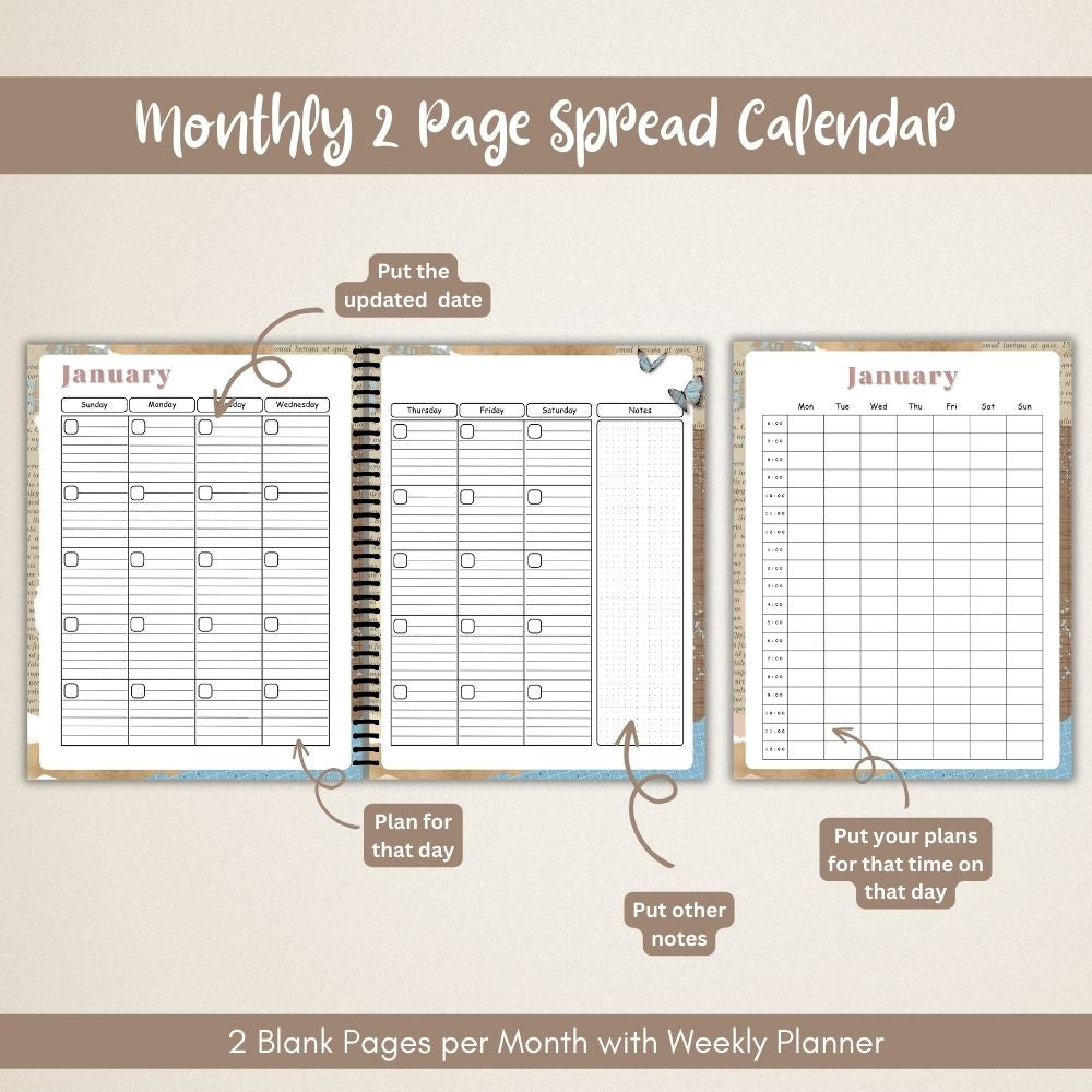 PLR Blue Bullet Planners & Trackers