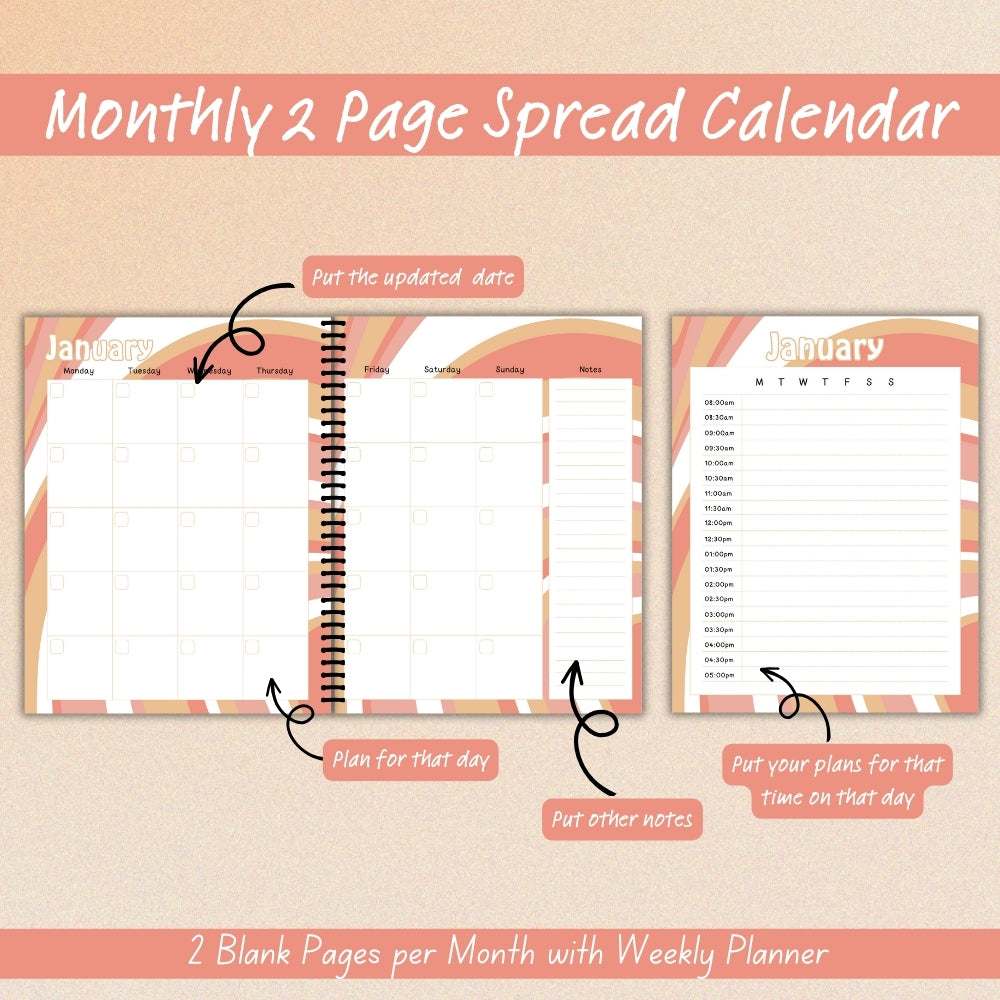 PLR Striped Pain Management Tracker Journal