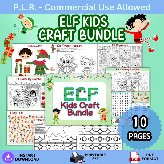 PLR Elf Kid Craft Bundle