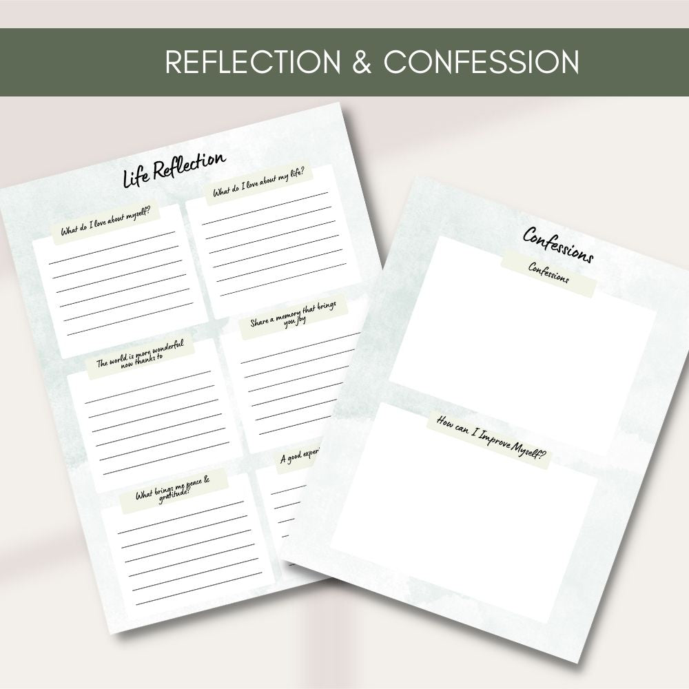 PLR Green Prayer Journal