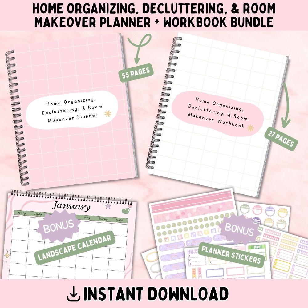 New Year New You PLR Printable Planners & Workbooks Bundle