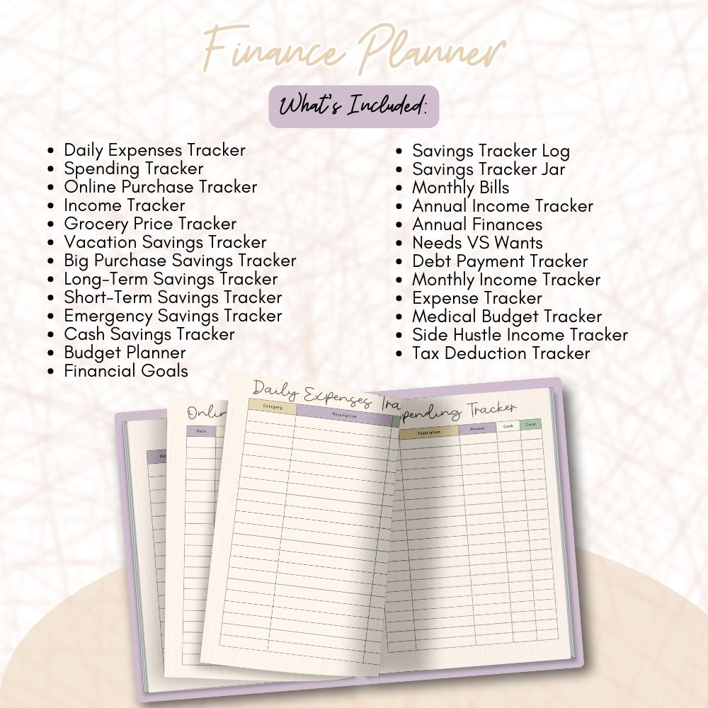 PLR ADHD Planner in a Flower Design