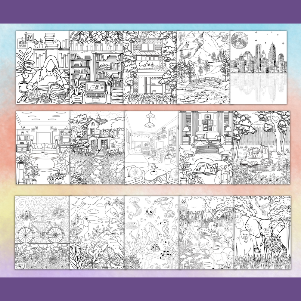 PLR Adult Coloring Pages