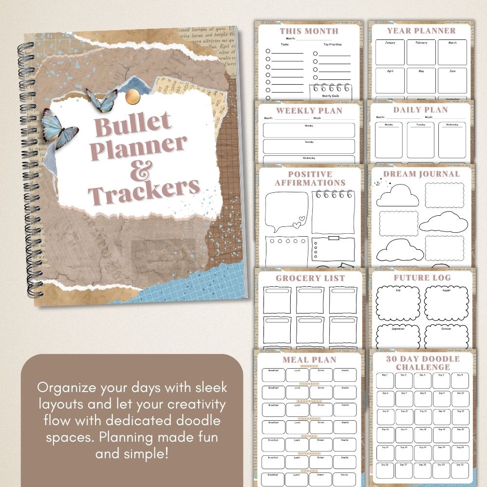 PLR Blue Bullet Planners & Trackers