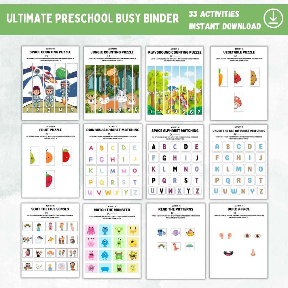 PLR Ultimate Preschool Busy Binder