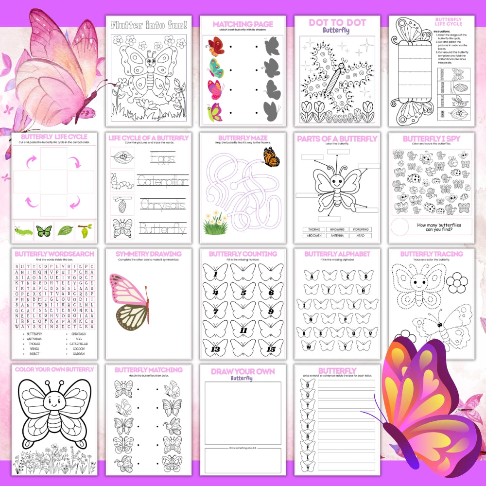 PLR Butterfly Life Cycle and Activity Bundle