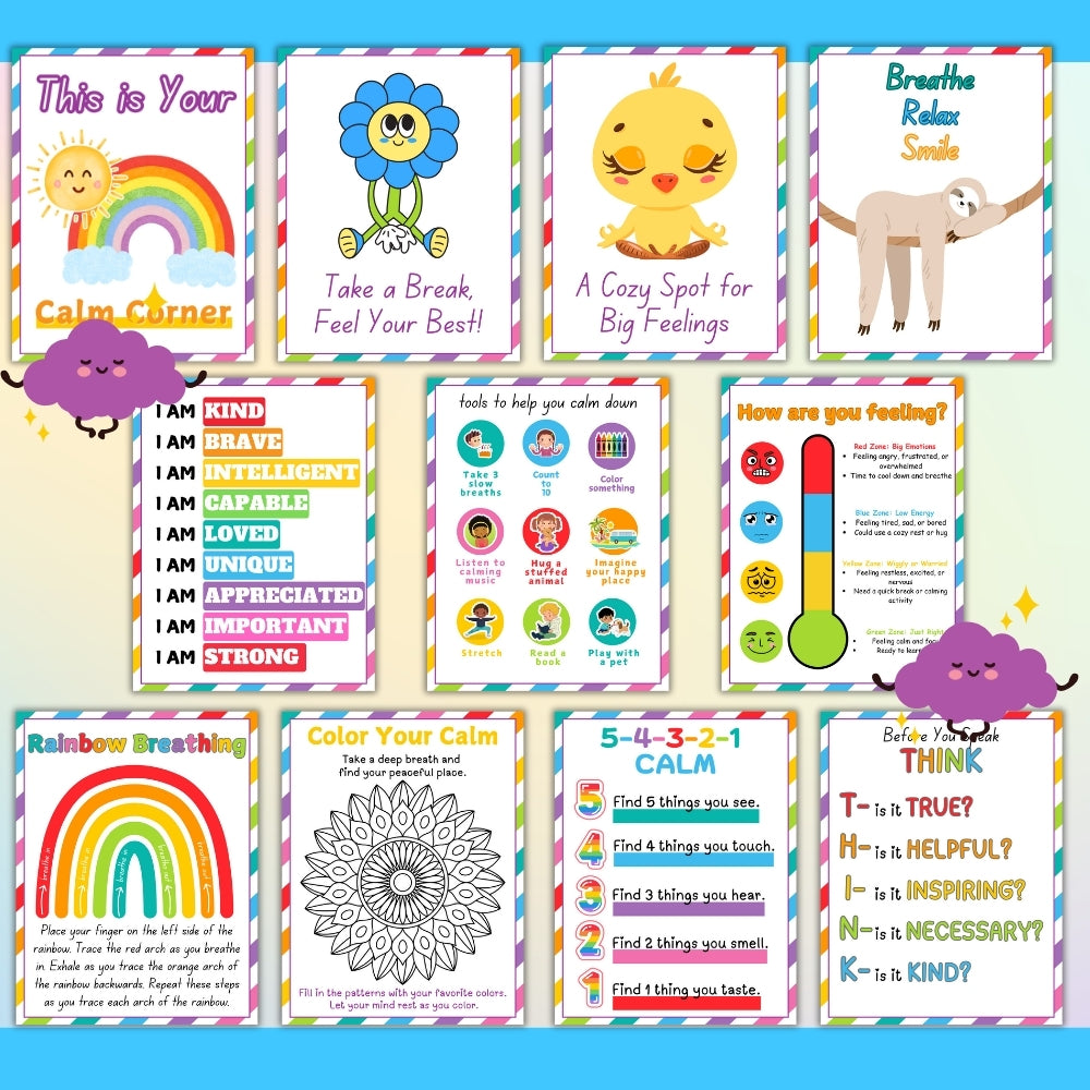 PLR Calm Corner Posters