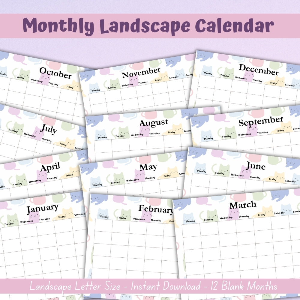 PLR Pastel Cat Care Planner