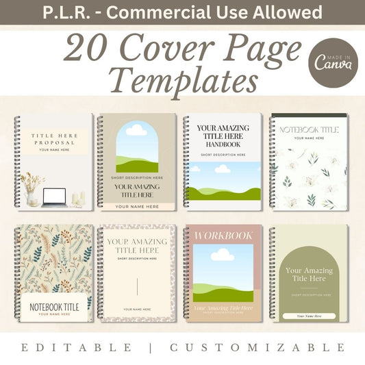 PLR Cover Page Templates
