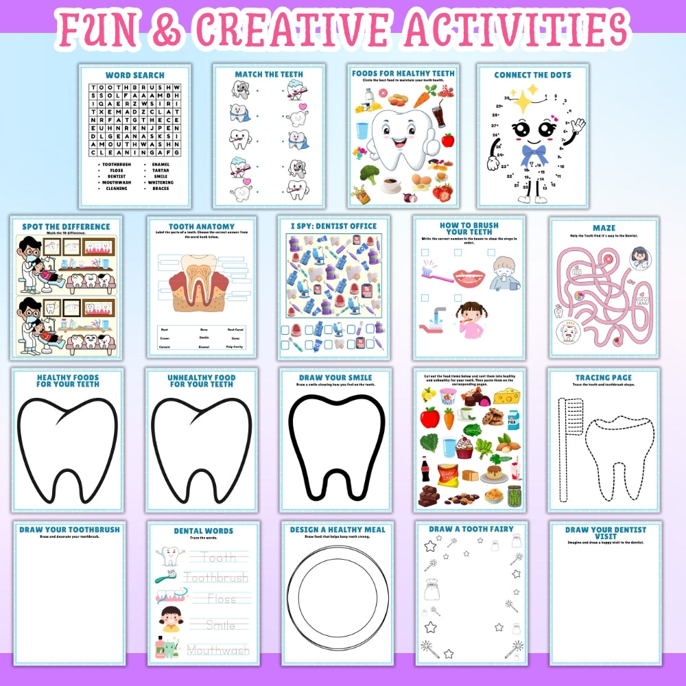 PLR Kids Dentist Themed Activity Pack