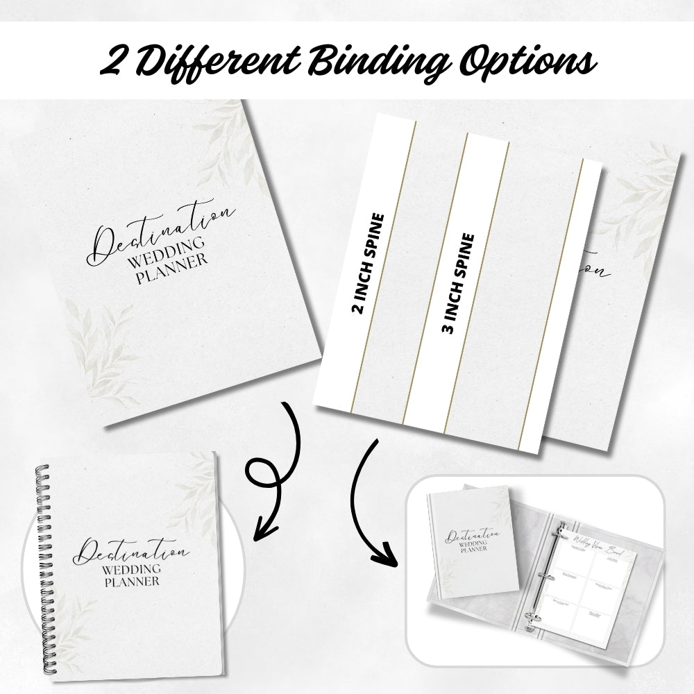 PLR Destination Wedding Planner or Binder Printable
