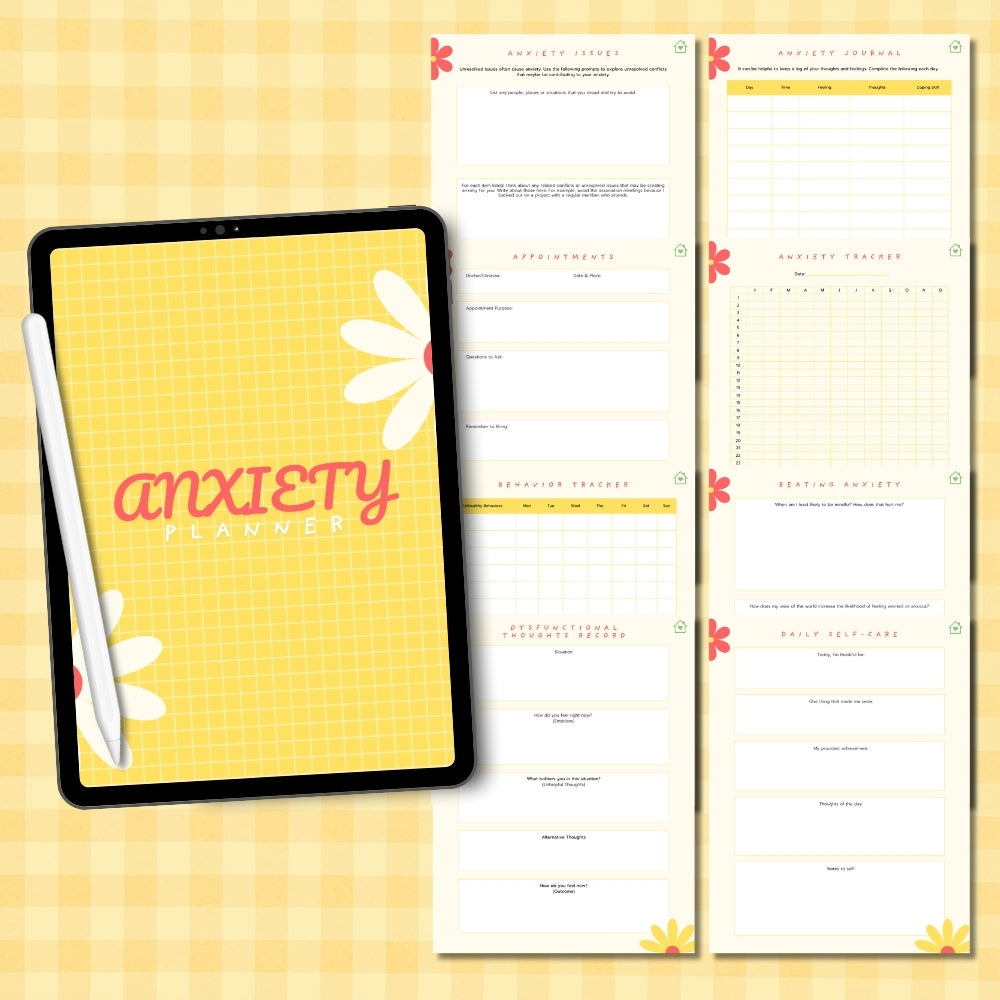 PLR Digital Anxiety Planner