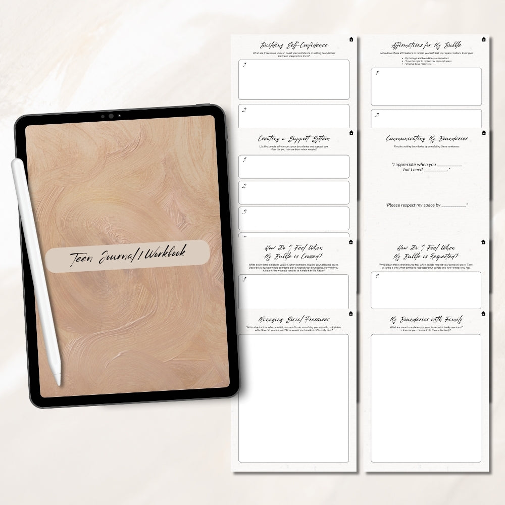PLR Digital Teen Journal Workbook