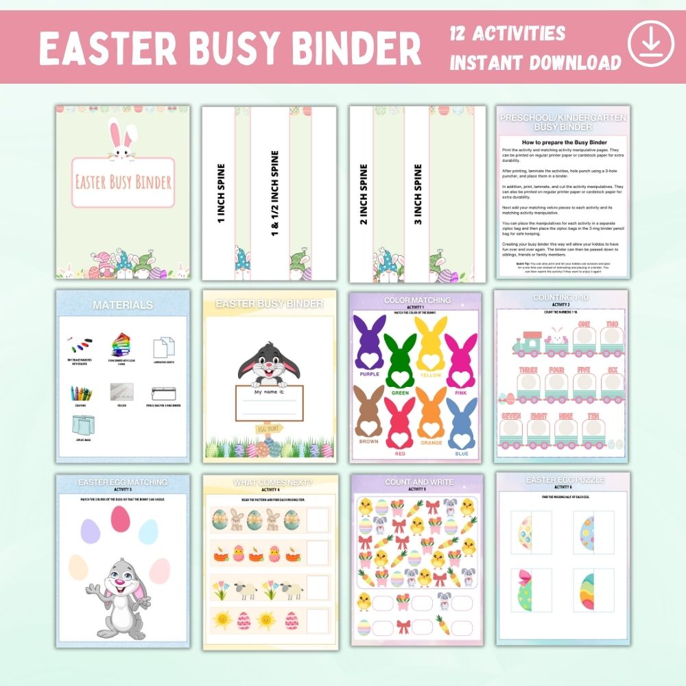 PLR Easter Busy Binder