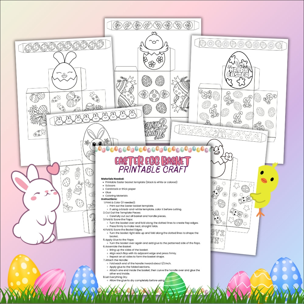 PLR Easter Basket Printable Craft
