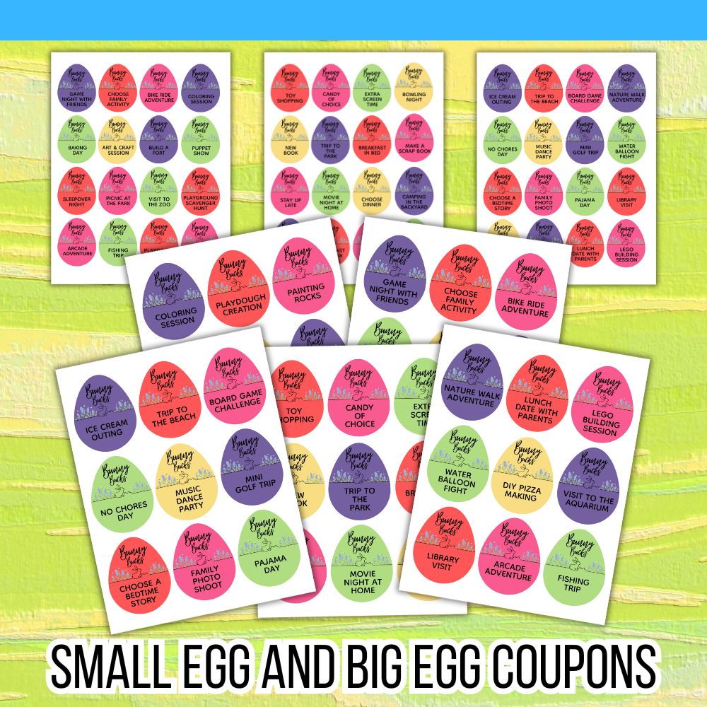 PLR Printable Easter Egg Coupons