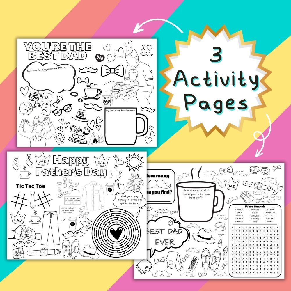 PLR Father's Day Activity Bundle