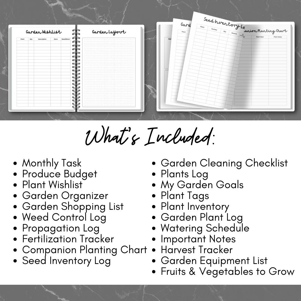 PLR Gardening Planner - Plain Design