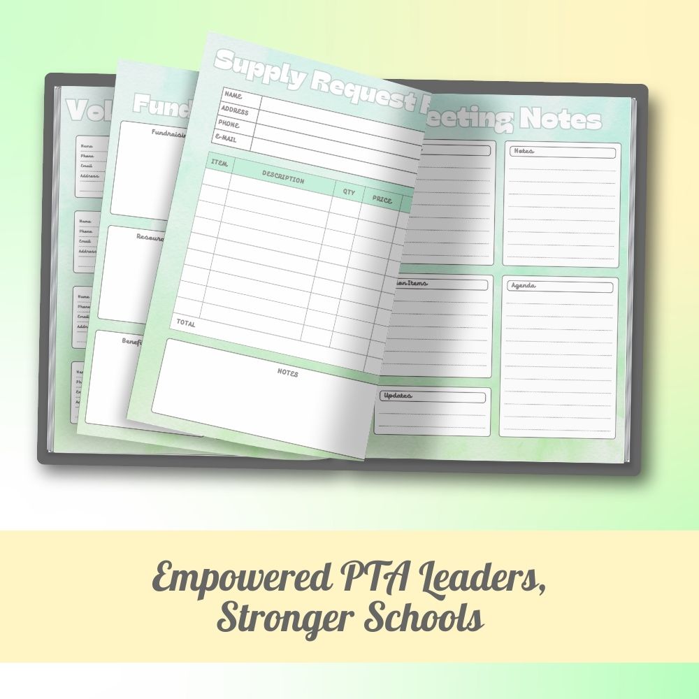 PLR PTA Leader Planner in Green
