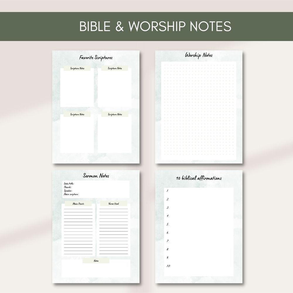 PLR Green Prayer Journal