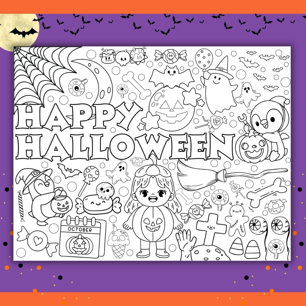 PLR Printable Halloween Collaborative Poster