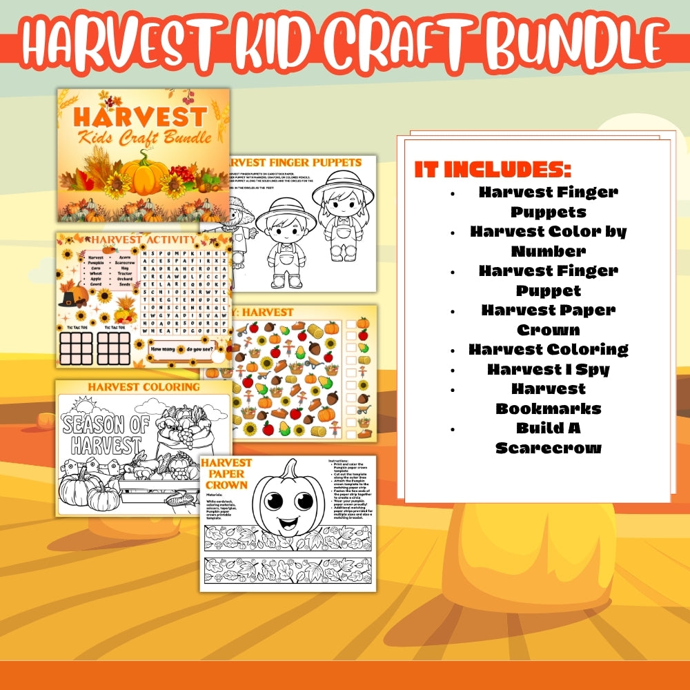 PLR Harvest Kid Craft Bundle