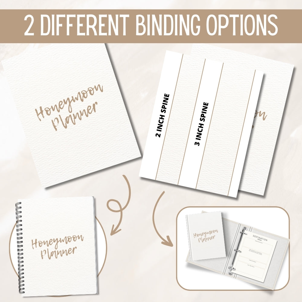 PLR Honeymoon Planner or Binder Printable