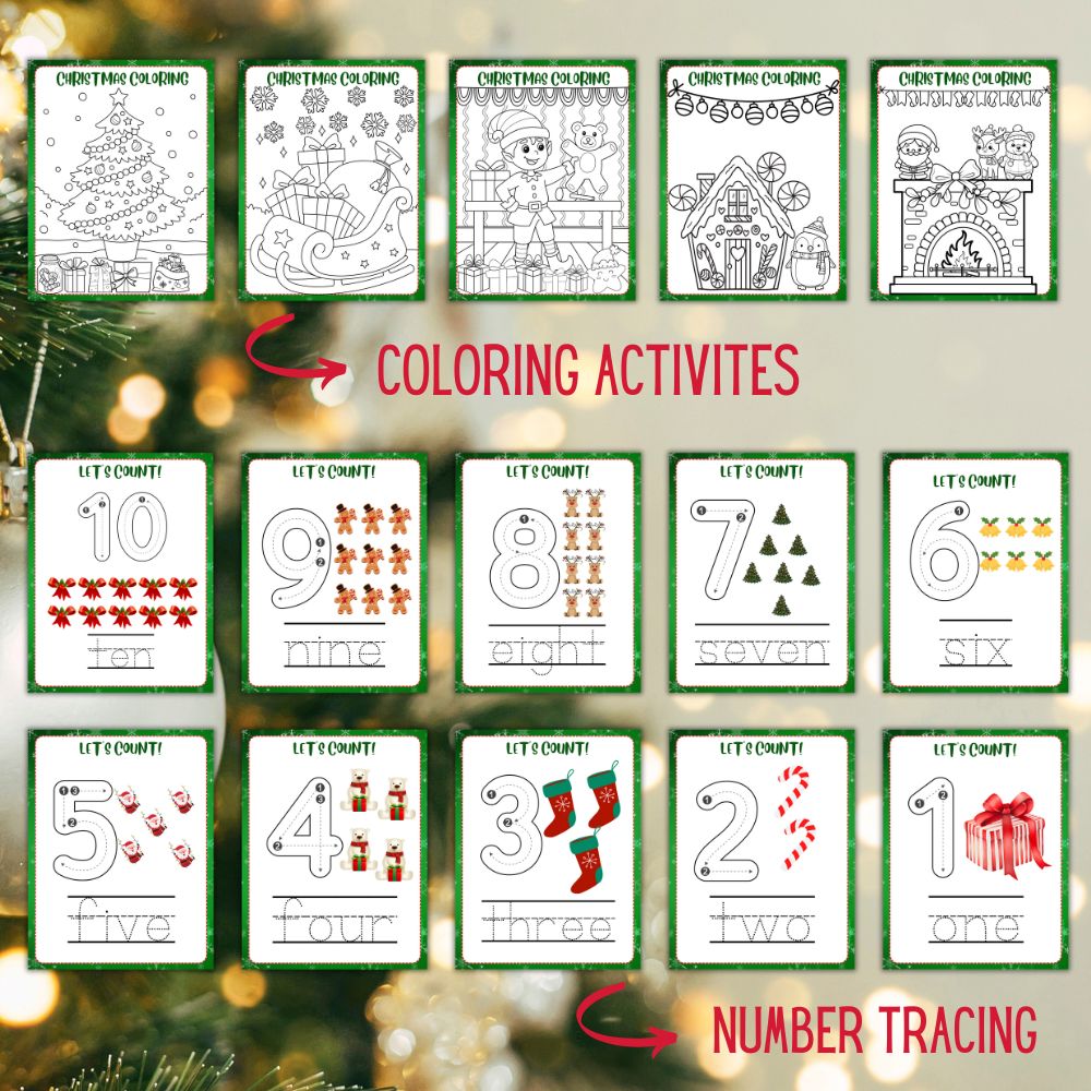 PLR Kids Christmas Activity Workbook