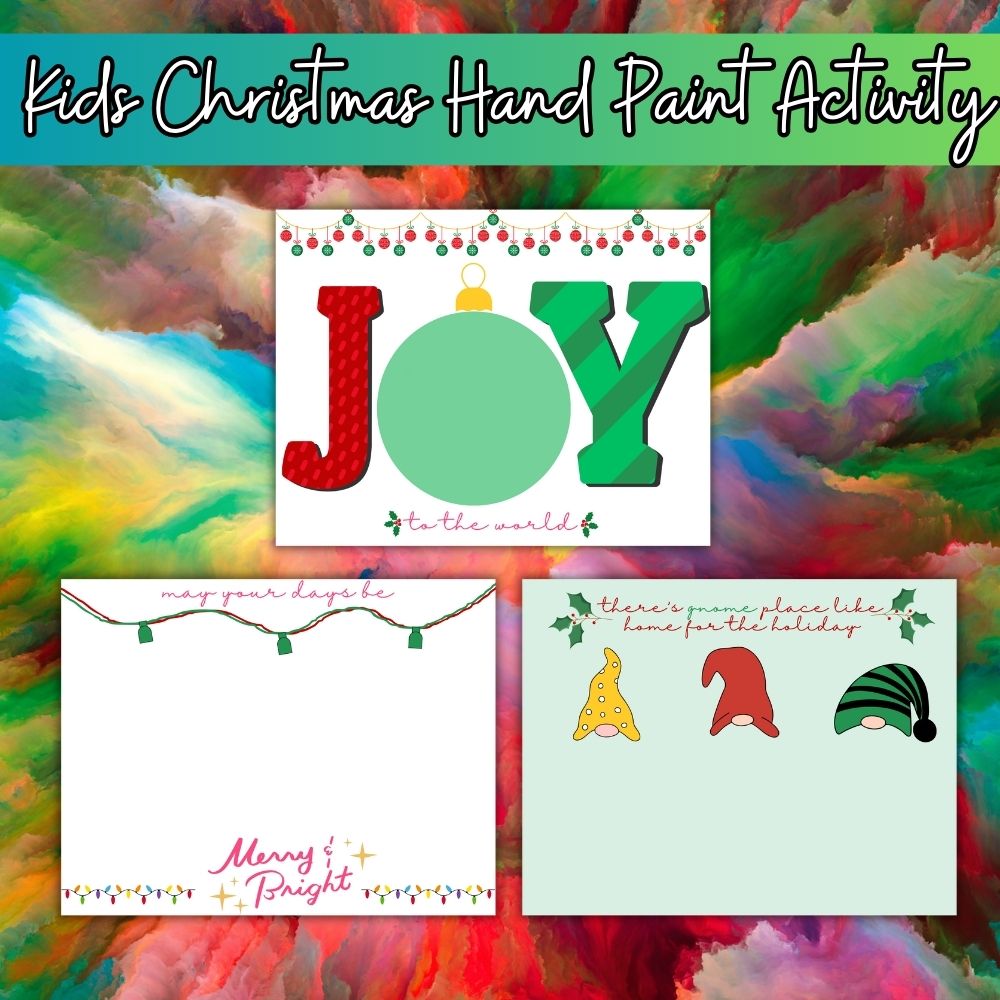 PLR Kids Christmas Handprint Activity