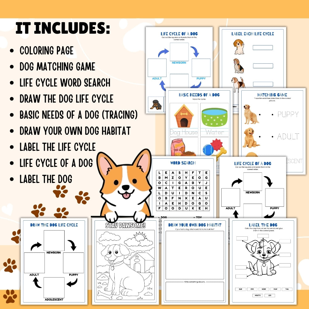 PLR Life Cycle of a Dog