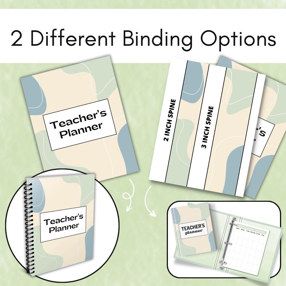 PLR Light Pastel Teacher Planner