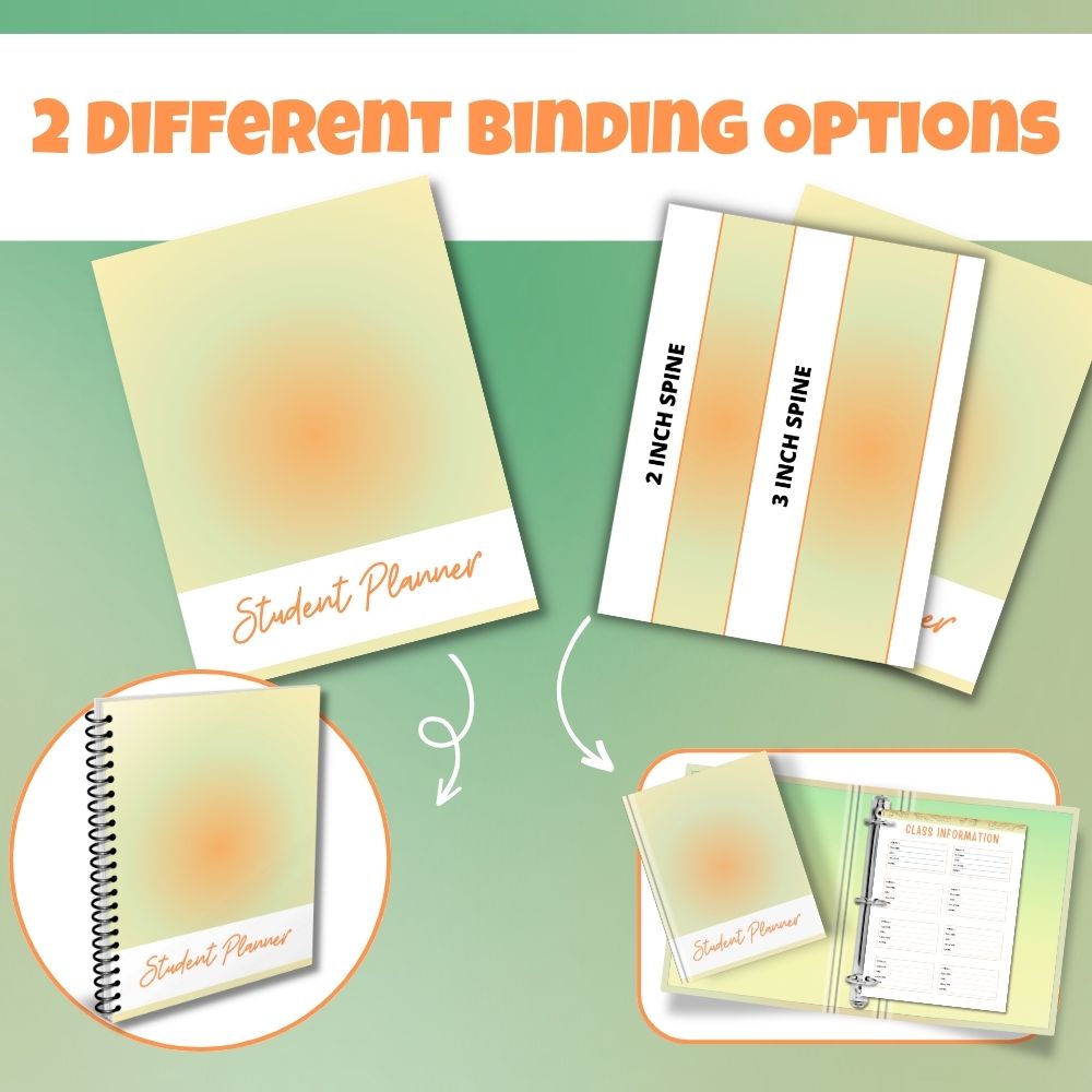 PLR Orange Student Planner