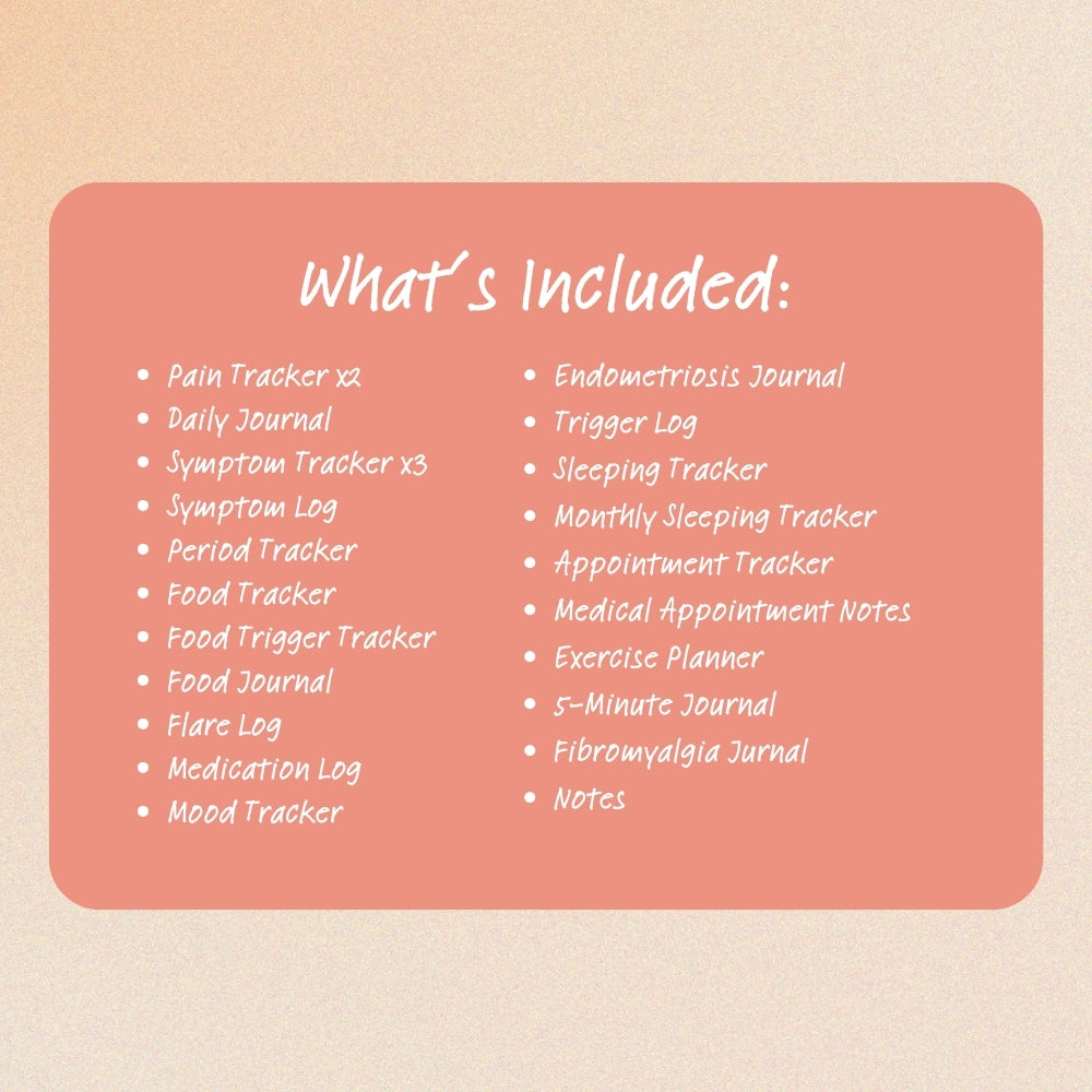 PLR Striped Pain Management Tracker Journal