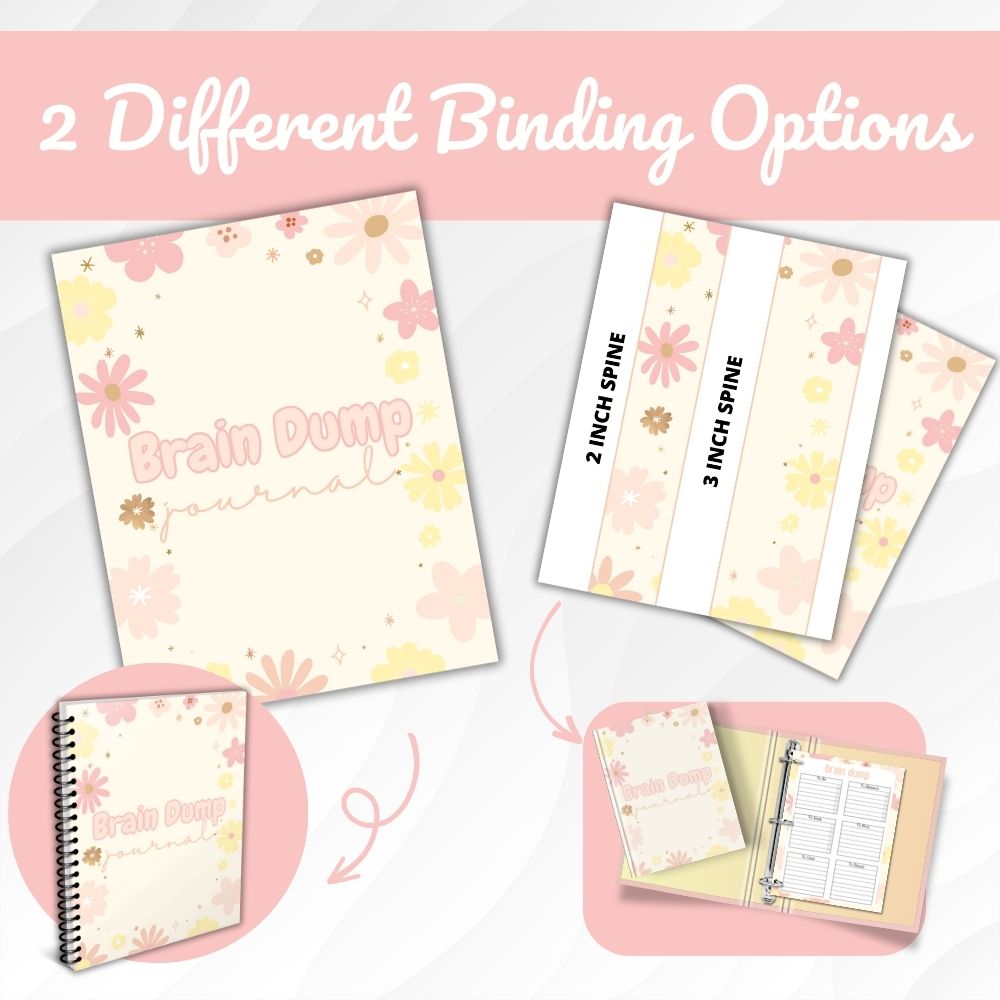 PLR Pastel Brain Dump Journal