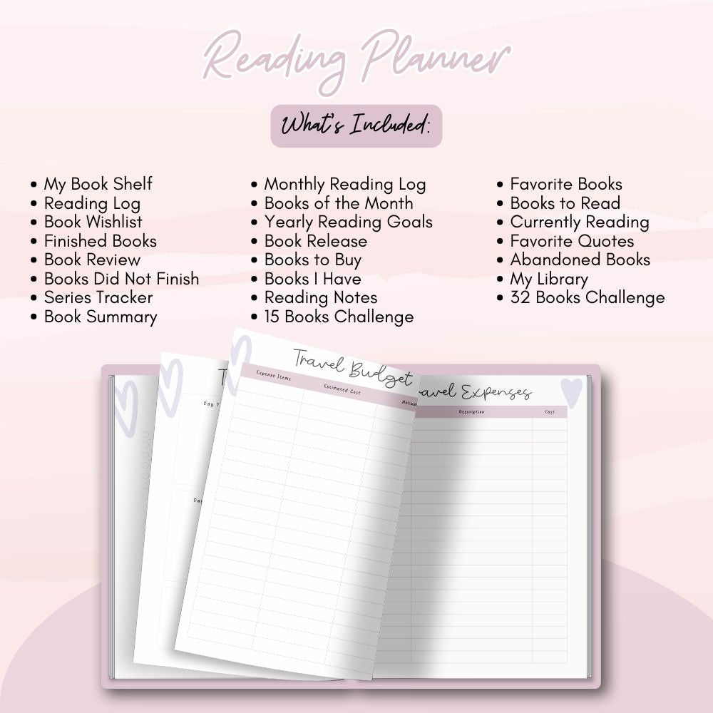 PLR Pink ADHD Planner