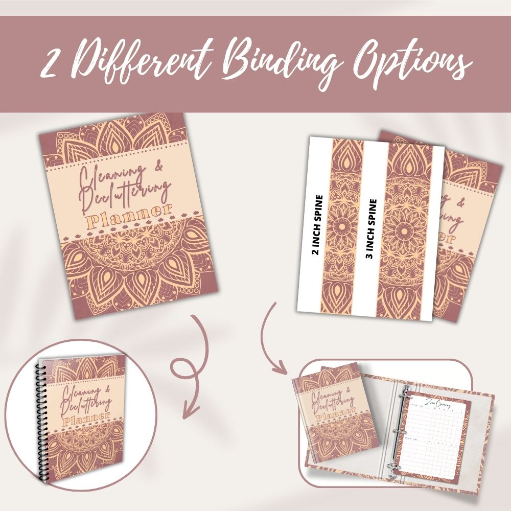 PLR Pink Cleaning and Decluttering Planner