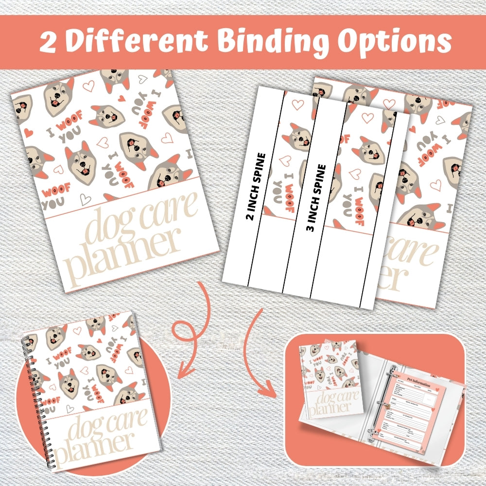 PLR Pink Dog Care Planner