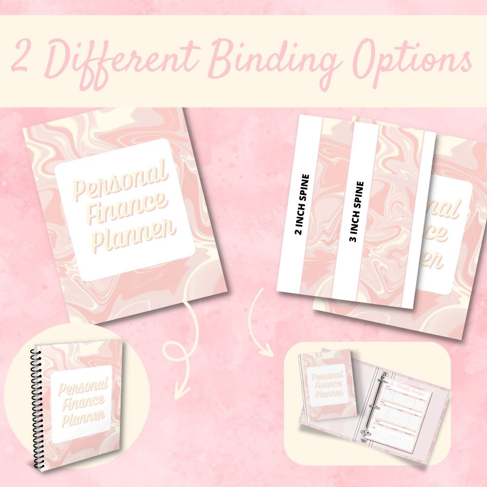 PLR Pink Personal Finance Planner