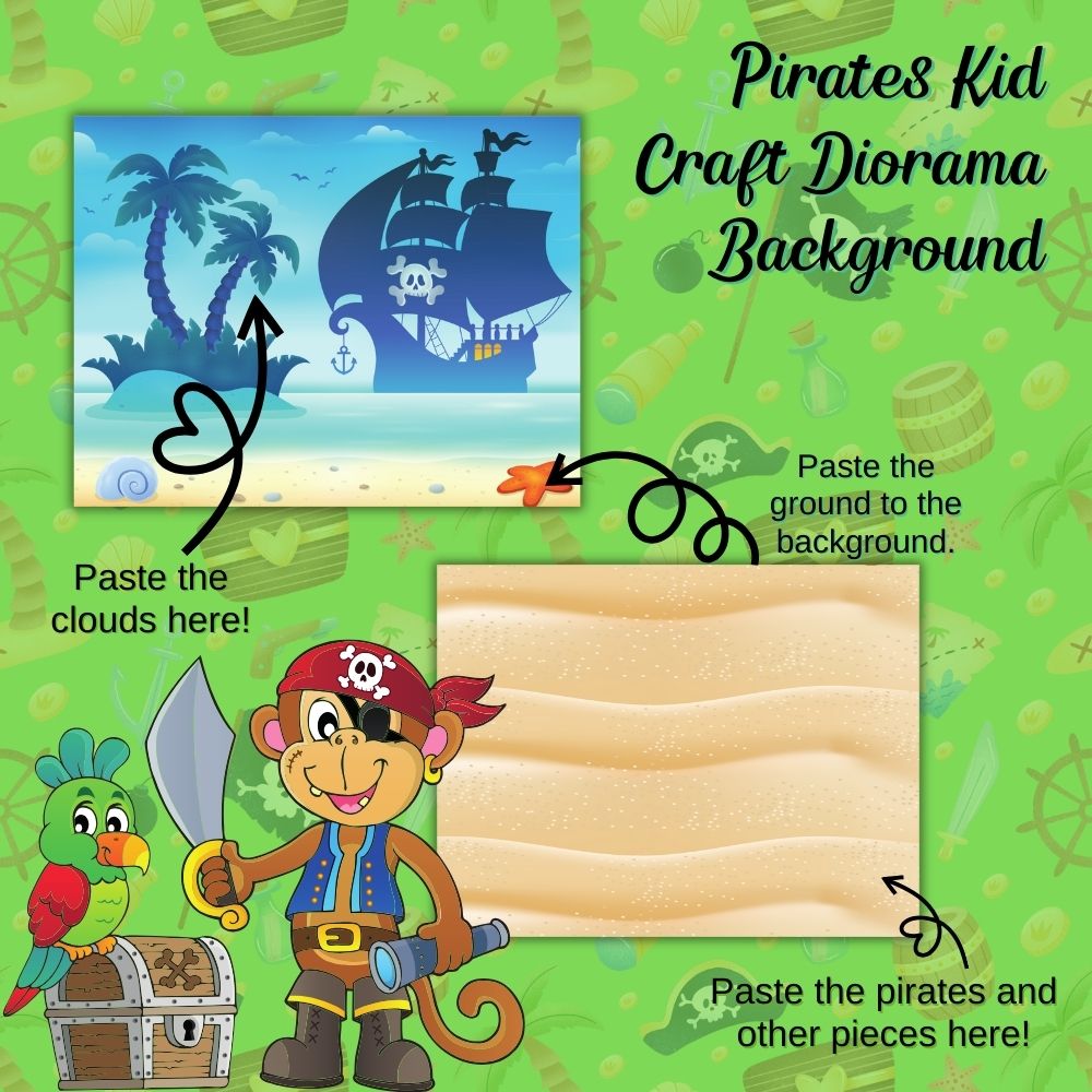 PLR Pirates Kids Craft Diorama